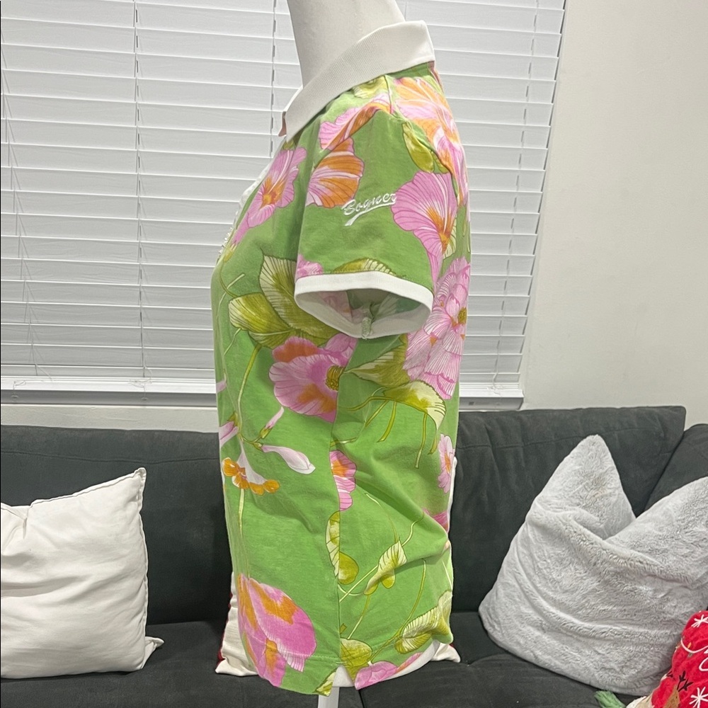 Bogner Green Floral Button Down Shirt - Picture 4 of 13